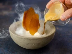 Affogato with Coffee Glass Tuile