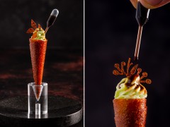 Avocado Ice Cream with Ocoo Tomato Essence Avocado Ice Cream with Ocoo Tomato Essence