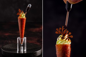 Avocado Ice Cream with Ocoo Tomato Essence Avocado Ice Cream with Ocoo Tomato Essence