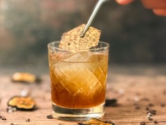 Banana-Cocoa Old Fashioned Cocktail Banana-Cocoa Old Fashioned Cocktail