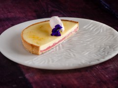 No Bake Custard and Rhubarb Tart