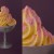 Passionfruit Soft Serve with White Chocolate and Raspberry Crumble
