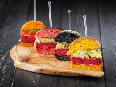 Plant-Based Burgers with Flavoured Breads Plant-Based Burgers with Flavoured Breads