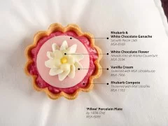 Rhubarb and White Chocolate Dessert using Pectin LMA