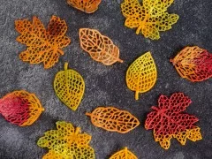 Savoury Leaf Tuiles using Silicone Tuile Moulds