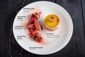 Strawberry Fraisier with Textures of Strawberry Strawberry Fraisier with Textures of Strawberry