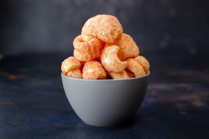 Tomato and Balsamic Vinegar Pork Scratchings