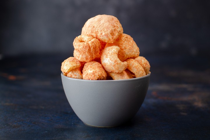 Tomato and Balsamic Vinegar Pork Scratchings