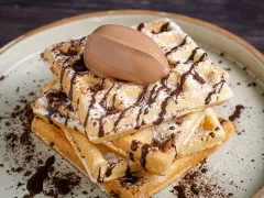 Vegan Waffles and Ice Cream