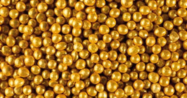 Ocreme Gold Dragees 6mm 16 oz