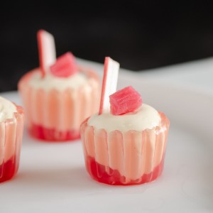 Rhubarb Jelly Cups