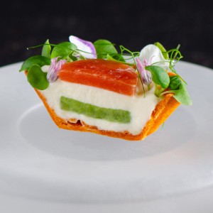 Goat's Cheese, Avocado and Tomato Tart