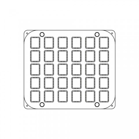 Cookmatic Cylinder Indent Plate by Pavoni Italia, 1 Unit
