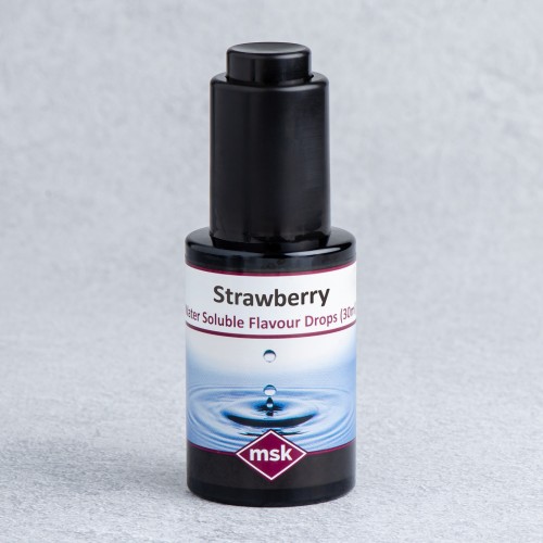 Strawberry Flavour Drops (water soluble), 30ml
