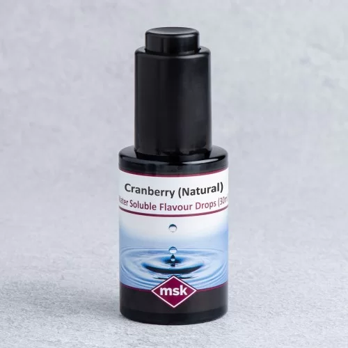 Cranberry (Natural) Flavour Drops (water soluble), 30ml Cranberry (Natural) Flavour Drops (water soluble), 30ml
