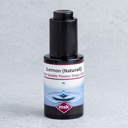 Lemon (Natural) Flavour Drops (water soluble), 30ml