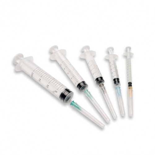 Hypodermic Needles & Syringes (Mixed Sizes), 25pk