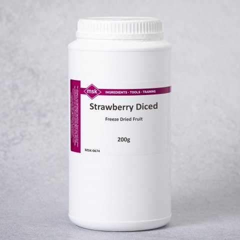 Strawberry Diced Freeze Dried Fruit, 200g Strawberry Diced Freeze Dried Fruit, 200g