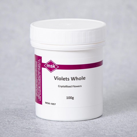 Violets Whole Crystallised Flowers, 100g Violets Whole Crystallised Flowers, 100g
