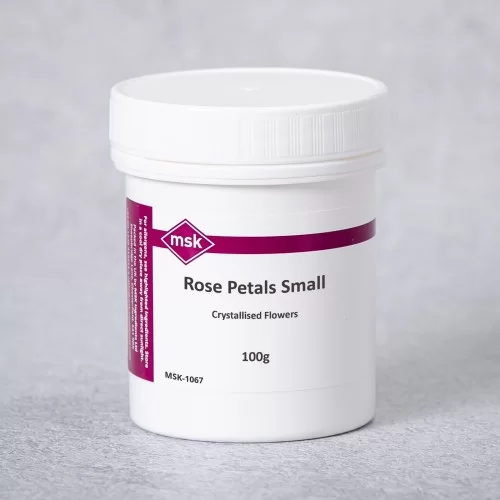 Rose Petals Small Crystallised Flowers, 100g Rose Petals Small Crystallised Flowers, 100g