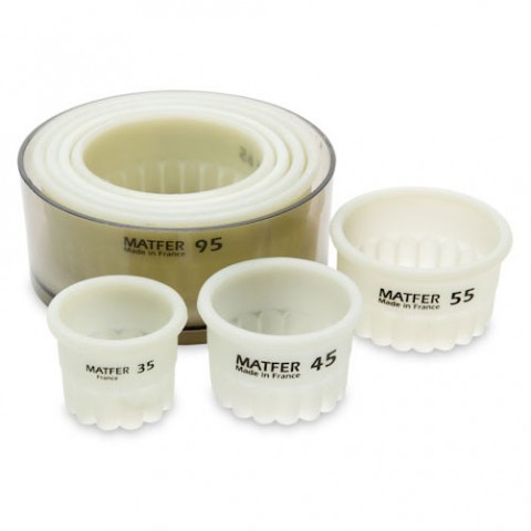 Exo Glass Cutters, Fluted (Set of 7), 1 unit