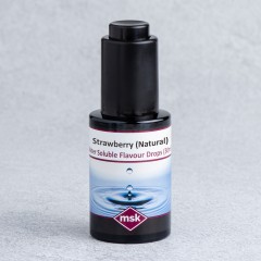 Strawberry (Natural) Flavour Drops (water soluble), 30ml