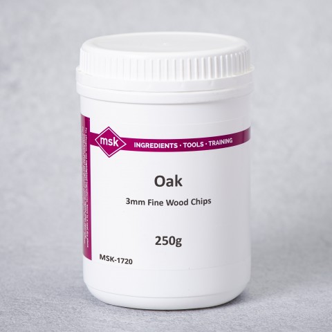 Oak 3mm Fine Wood Chips, 250g