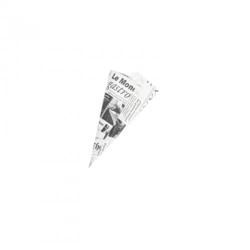 Medium Newspaper Print Paper Cones by 100% Chef, 200pk Medium Newspaper Print Paper Cones by 100% Chef, 200pk