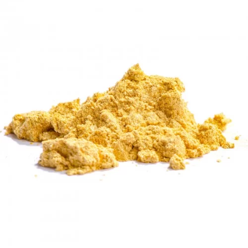 Dissolving Metallic Gold Food Colouring Powder in Water 