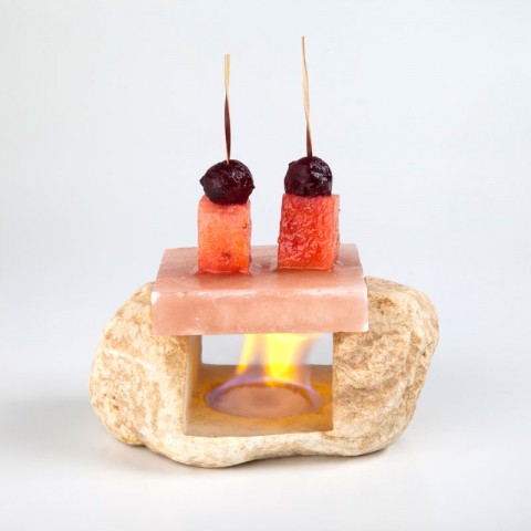 Macael Marble Stand & Fire (yellow), 1 unit Macael Marble Stand & Fire (yellow), 1 unit