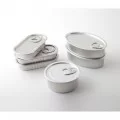 Rectangular Aluminium Cans with Lids, 60ml by 100% Chef, 100pk Rectangular Aluminium Cans with Lids, 60ml by 100% Chef, 100pk