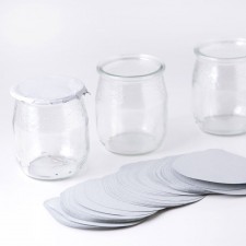 Thermo Seal Lids (white) for 360ml Yoghurt Pots, 750pk