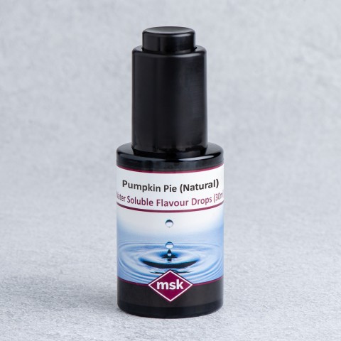 Pumpkin Pie (Natural) Flavour Drops (water soluble), 30ml Pumpkin Pie (Natural) Flavour Drops (water soluble), 30ml