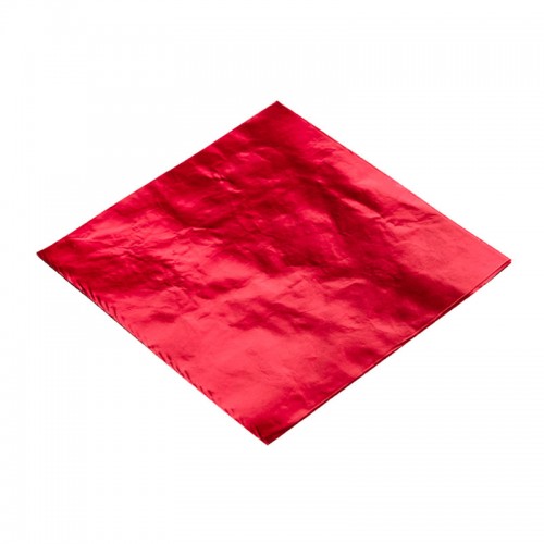 Bright Red Aluminium Foil Sheets (80mm), 2500pk Bright Red Aluminium Foil Sheets (80mm), 2500pk