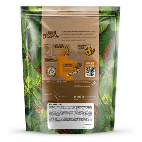 Nevado White Chocolate Couverture by Luker Chocolate, 2.5kg Nevado White Chocolate Couverture by Luker Chocolate, 2.5kg