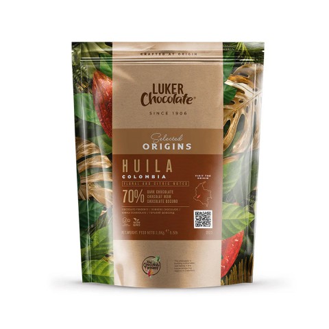 Huila 70% Dark Chocolate Couverture by Luker Chocolate, 2.5kg