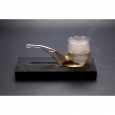 Smoke & Drink Pipe & Stand (Ø5.5x16x7cm), 1 unit