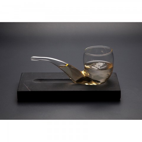 Smoke & Drink Pipe & Stand (Ø5.5x16x7cm), 1 unit Smoke & Drink Pipe & Stand (Ø5.5x16x7cm), 1 unit