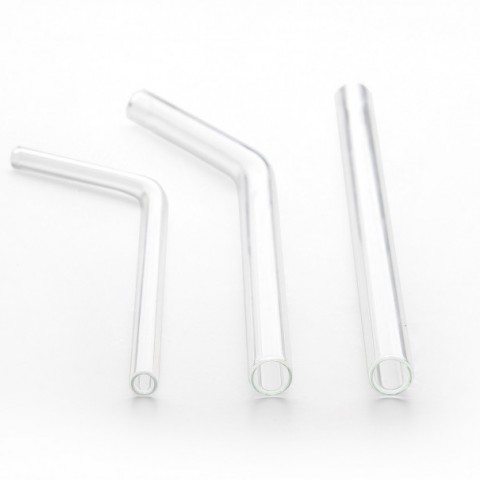 Glass straws - straight thick straw, 24pk Glass straws - straight thick straw, 24pk