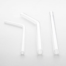 Glass straws - mini-cola straw dia 0.6 x 17cm, 36pk