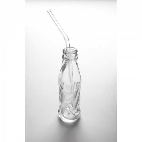 Glass straws - mini-cola straw dia 0.6 x 17cm, 36pk