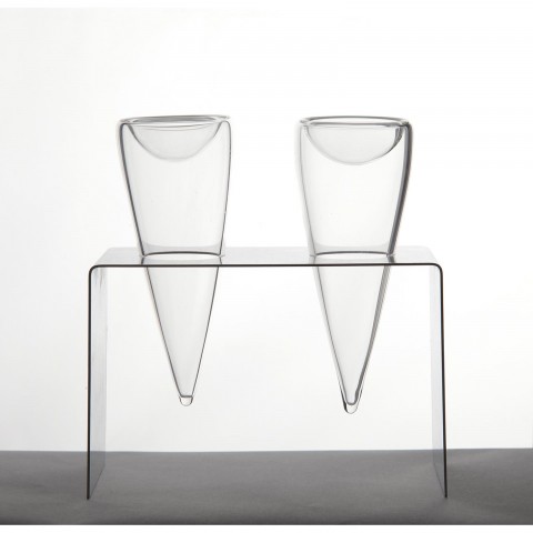 Glass Ice Cream Cone dia 4 x 10cm, 4pk