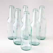 Glass Bottles dia 5 x 18cm/200ml for Gin & Tonic Bottling, 24pk