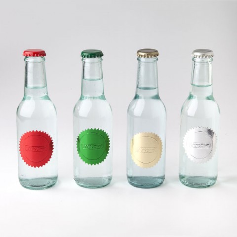 Green Round Labels for Gin & Tonic Bottling, 250pk Green Round Labels for Gin & Tonic Bottling, 250pk