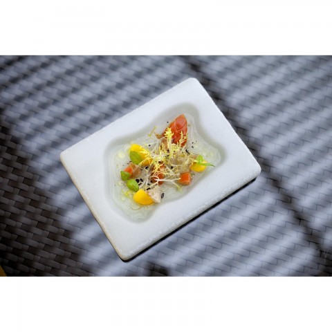 Lagoon Plate, 18x14x2cm/60ml by 100% Chef, 1 unit