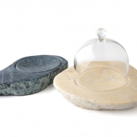 Faraon Plate (yellow) with Ø10cm Cloche by 100% Chef, 1 unit