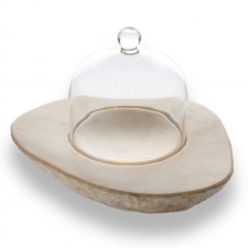 Faraon Plate (yellow) with Ø10cm Cloche by 100% Chef, 1 unit