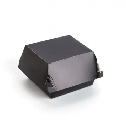Burger Box (black) 9x8x5cm, 100pk Burger Box (black) 9x8x5cm, 100pk