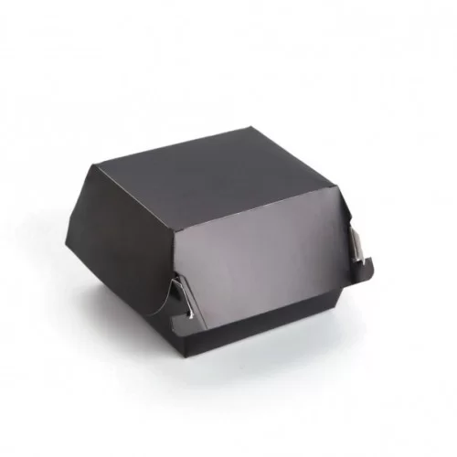 Burger Box (black) 9x8x5cm, 100pk