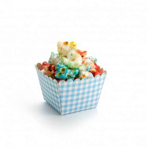 Mini Popcorn Box (blue), 100pk